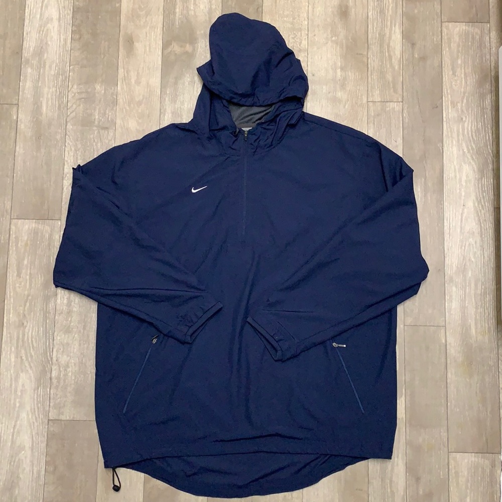 Nike Half Zip Hooded Lightweight Pullover Performance Jacket